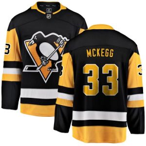 Herren Pittsburgh Penguins Eishockey Trikot Greg McKegg #33 Breakaway Schwarz Fanatics Branded Heim